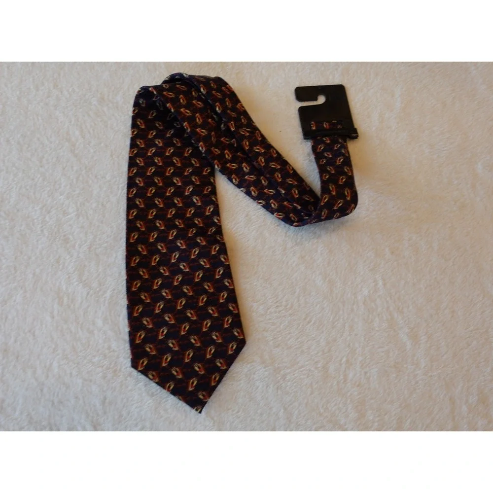 Vtg Y2K TAZ AOP Looney Tunes Tazmanian Devil Silk Neck Tie NWOT 2000 Warner Bros